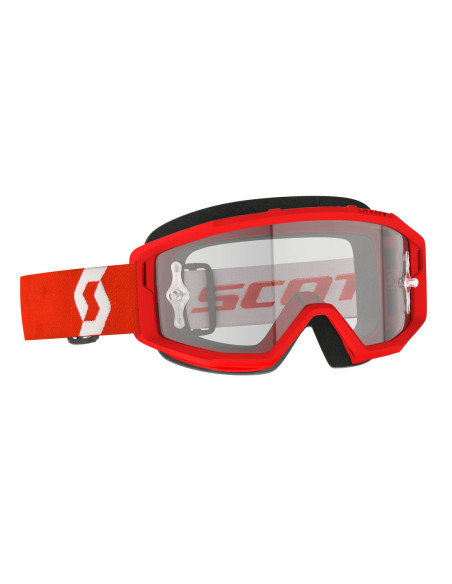 Masque cross Scott Primal écran clair - Rouge Blanc
