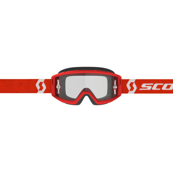 Masque cross Scott Primal écran clair - Rouge Blanc