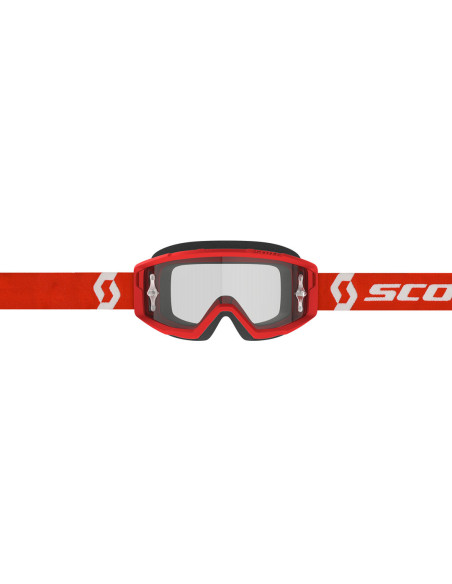 Masque cross Scott Primal écran clair - Rouge Blanc