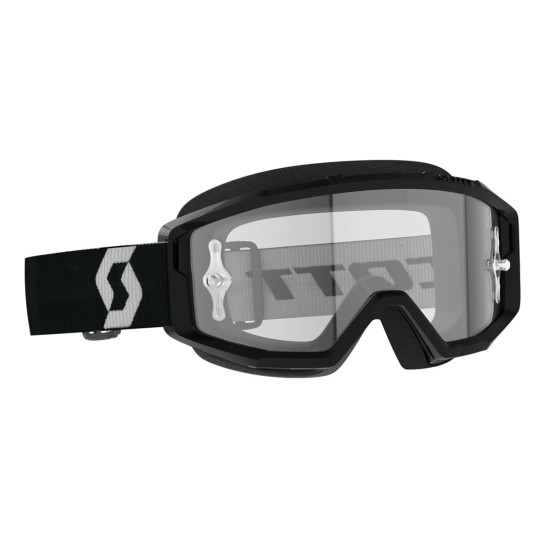 Masque cross Scott Primal écran clair - Noir Blanc