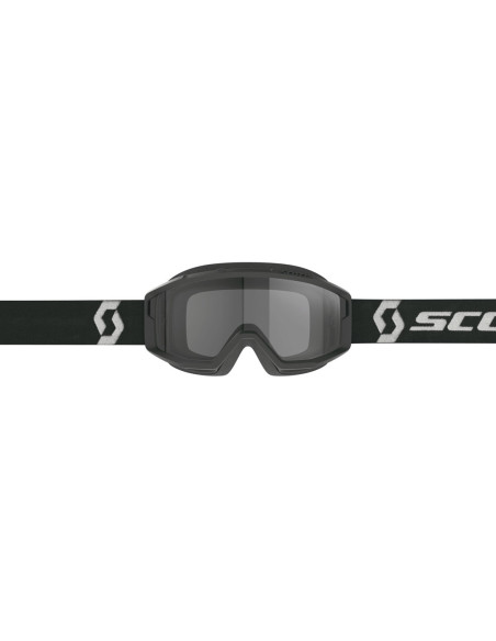 Masque cross Scott Primal Sand Dust - Noir Blanc écran gris foncé