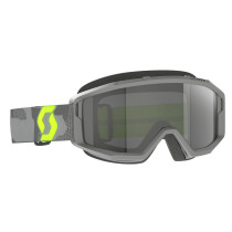 Masque cross Scott Primal Sand Dust - Light Gris Jaune Fluo écran gris foncé
