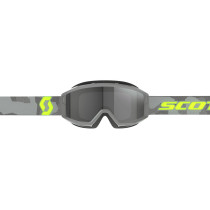 Masque cross Scott Primal Sand Dust - Light Gris Jaune Fluo écran gris foncé 2