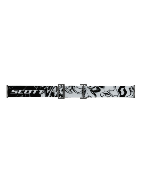 Masque cross Scott Prospect Amplifier - Marble Noir Blanc écran Or