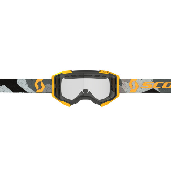 Masque cross Scott Fury Enduro - Camo Gris Jaune