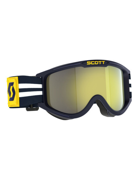Masque cross Scott 89X Era - Bleu Blanc écran Jaune