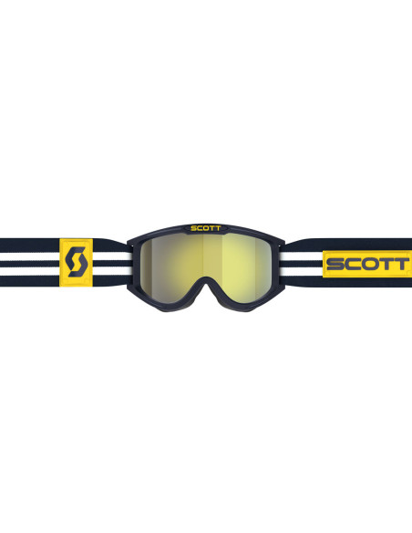 Masque cross Scott 89X Era - Bleu Blanc écran Jaune