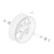 Roue avant complète - Ohvale GP-0 automatique