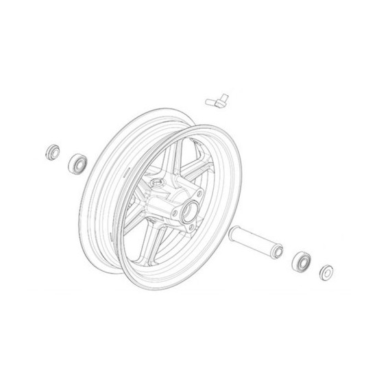 Roue avant complète - Ohvale GP-0 automatique