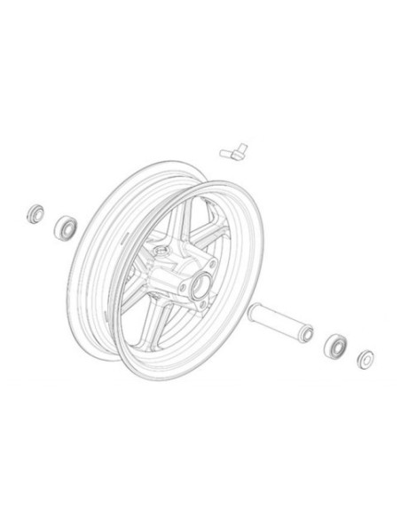 Roue avant complète - Ohvale GP-0 automatique