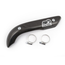 Protection carbone pot d'échappement S3 PARTS HONDA 200 250 TLR