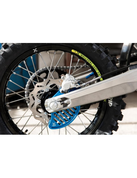 Protection disque de frein arrière X-GRIP Bleu - KTM SX - SXF 2013-2022 - HUSQVARNA FC - TC 2014-2022 GAS GAS MC - MCF 2021-2..