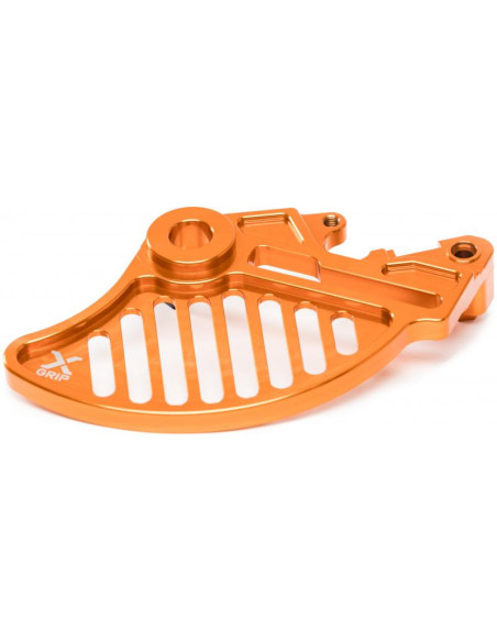 Protection disque de frein arrière X-GRIP Orange - KTM EXC - EXCF - TPI 2004-2022 - HUSQVARNA FE - TE(I) 2014-2022 - GAS GASE..