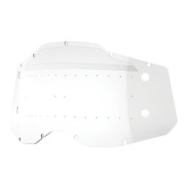 Ecran Double 100% pour masque cross Racecraft 2 / Accuri 2 / Strata 2 Forecast - clair avec picots