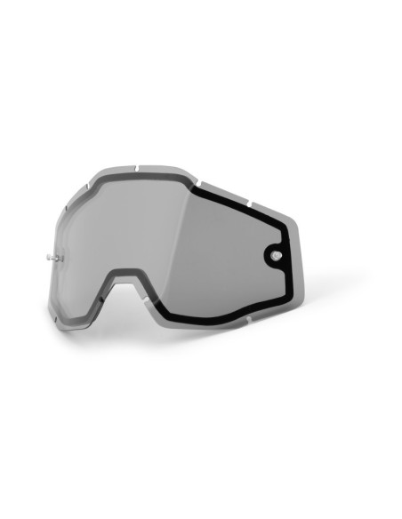 Ecran double pour masque cross 100% Racecraft 1/Accuri 1/Strata 1 - Double Fumé