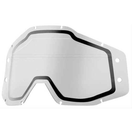 Ecran Forecast pour masque cross 100% Racecraft 1/Accuri 1/Strata 1 - Double Sonic Bumps Clair