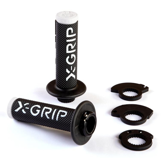 Poignée X-GRIP Lock-on Noir-Blanc