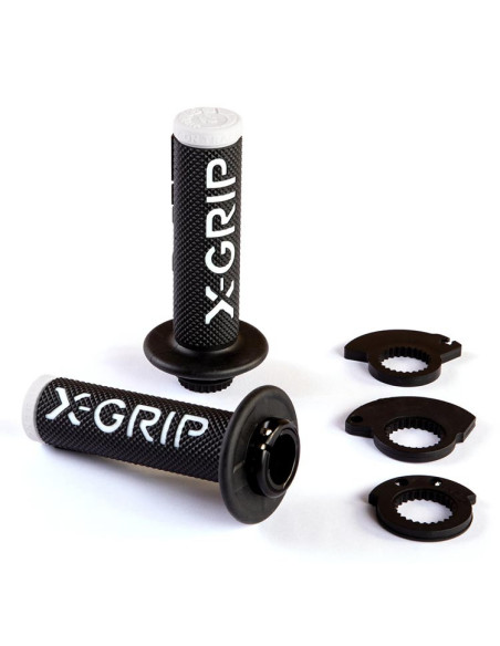 Poignée X-GRIP Lock-on Noir-Blanc