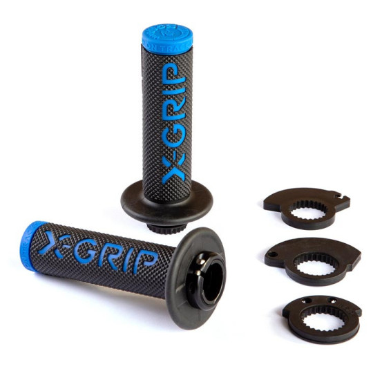 Poignée X-GRIP Lock-on Noir-Bleu