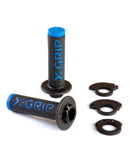Poignée X-GRIP Lock-on Noir-Bleu