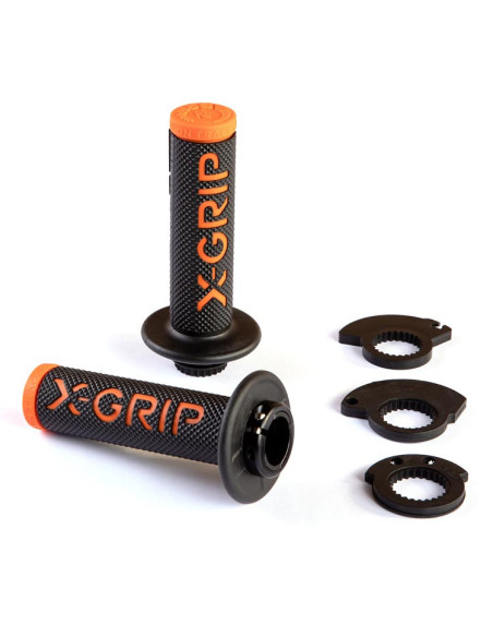 Poignée X-GRIP Lock-on Noir-Orange