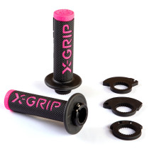 Poignée X-GRIP Lock-on Noir-Rose