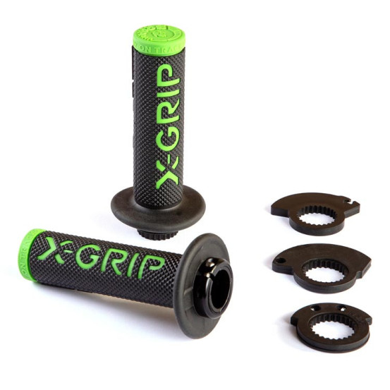 Poignée X-GRIP Lock-on Noir-Vert