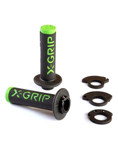Poignée X-GRIP Lock-on Noir-Vert