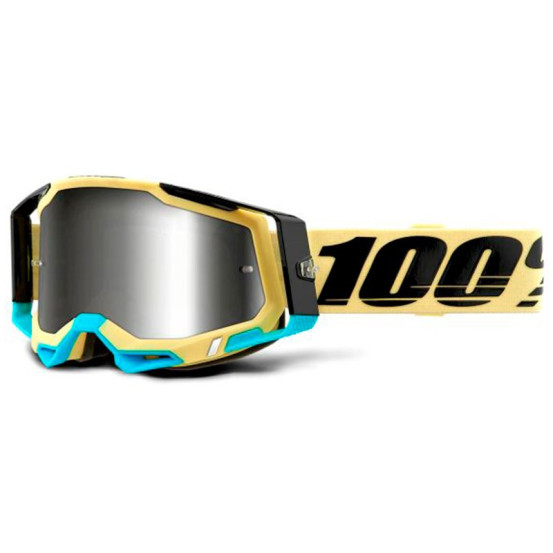 Masque cross 100% Racecraft 2 Airblast - Ecran Iridium argent