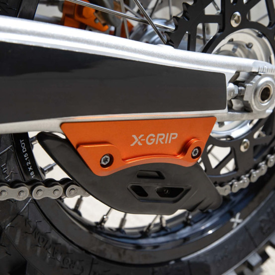 Protection de bras oscillant X-GRIP Orange KTM Husqvarna SX SX F / TC FC 2023-2026 EXC F TBI / FE / TBI 2024-2026
