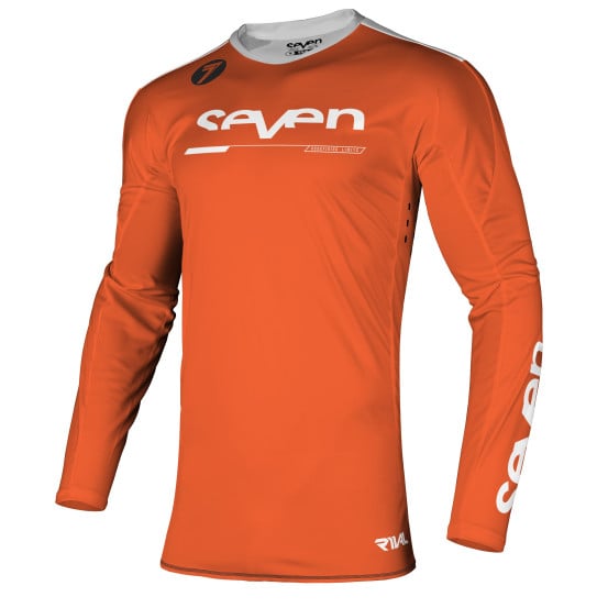 Maillot cross enfant Seven 21.1 Rival Rampart - Rouge Fluo