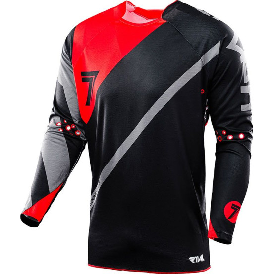 Maillot SEVEN 16.2 Rival Fuse Noir Rouge
