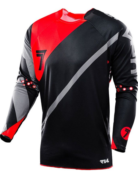 Maillot SEVEN 16.2 Rival Fuse Noir Rouge
