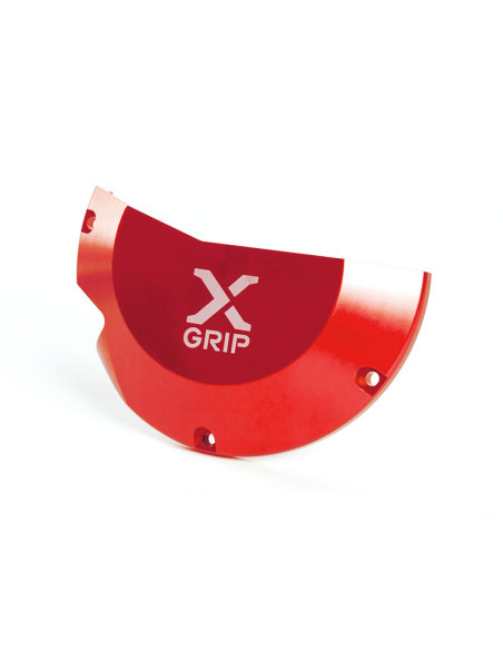 Protection de couvercle de carter d'embrayage X-GRIP Rouge - BETA RR 250 / 300 2018-2021 XTRAINER 250 2017-2021 300 2015-2021