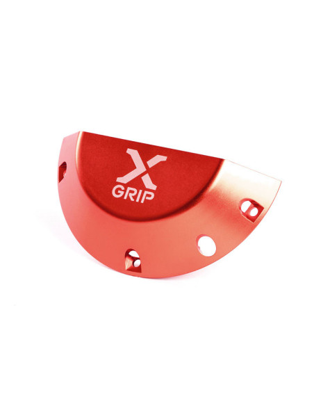 Protection de couvercle de carter d'embrayage X-GRIP Rouge - KTM TPI 250 / 300 2017-2023 - HUSQVARNA TEI 250 / 300 2018-2023 ..