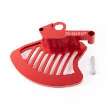 Protection de disque de frein avant X-GRIP Rouge - KTM 2016-2022 - HUSQVARNA 2016-2023 GAS GAS 2021-2023