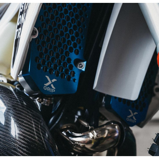 Protections de radiateurs X-GRIP Bleu - KTM-HUSQVARNA