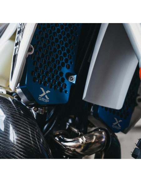 Protections de radiateurs X-GRIP Bleu - KTM-HUSQVARNA
