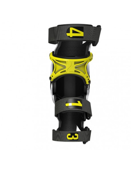 Genouilleres Ortheses MOBIUS X8 - Blanc Jaune