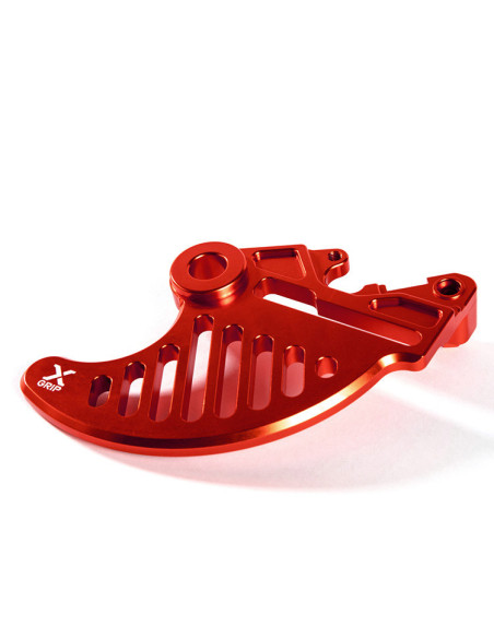 Protection disque de frein arrière X-GRIP Rouge - KTM EXC /EXCF /TPI 04-23 HUSV FE/TEI 14-23 HUSABERG FE/TE 13 14 GAS GAS EC ..