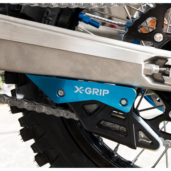 Protection patin de chaîne X-GRIP Bleu - KTM 2008-2022 - HUSQVARNA 2014-2022 GAS GAS 2021-2023