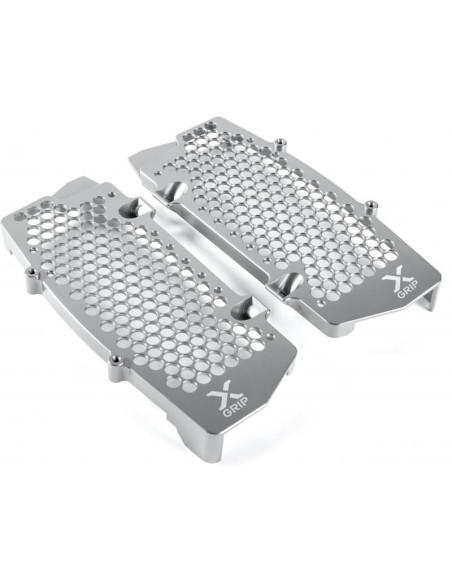 Protections de radiateurs X-GRIP Argent - KTM 2019-2022 - HUSQVARNA 2019-2022 - GAS GAS 2021-2023