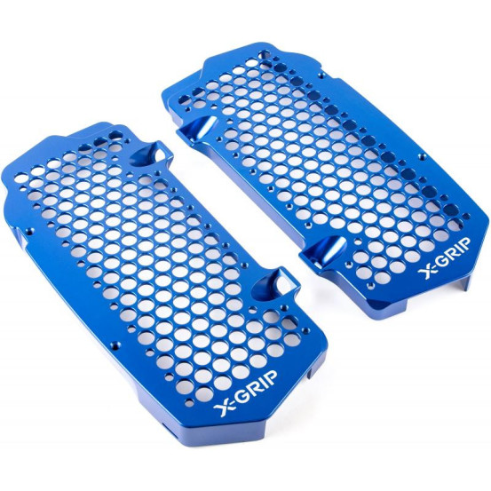 Protections de radiateurs X-GRIP Bleu KTM Husqvarna SX SX F / FC TC 2023 - 2024 TBI EXC F / TBI FE 2024