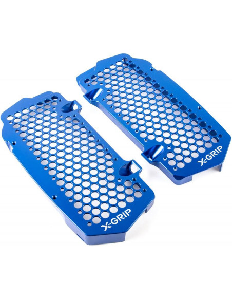 Protections de radiateurs X-GRIP Bleu KTM Husqvarna SX SX F / FC TC 2023 - 2024 TBI EXC F / TBI FE 2024