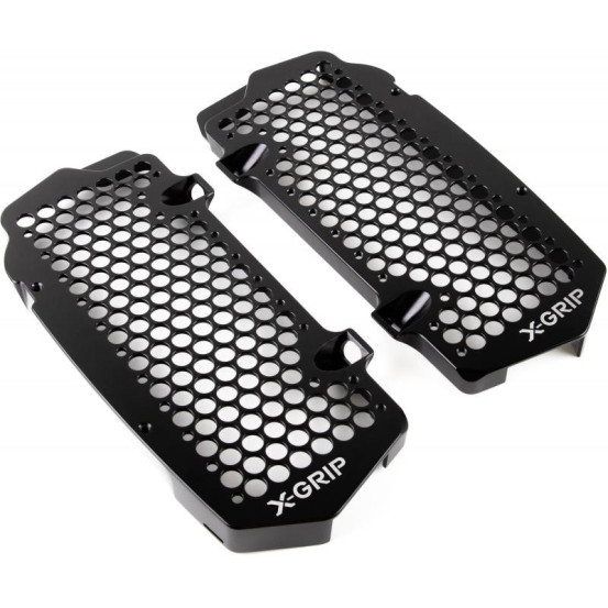 Protections de radiateurs X-GRIP Noir KTM Husqvarna SX SX F / FC TC 2023 - 2026 TBI EXC F / TBI FE 2024-26