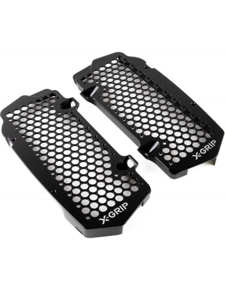 Protections de radiateurs X-GRIP Noir KTM Husqvarna SX SX F / FC TC 2023 - 2026 TBI EXC F / TBI FE 2024-26