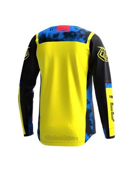 Maillot cross enfant Troy Lee Designs 2023 GP Astro - Noir Jaune