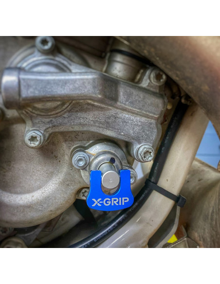 Réglage valve ajustable X-GRIP Bleu - KTM - HUSQVARNA - GAS GAS