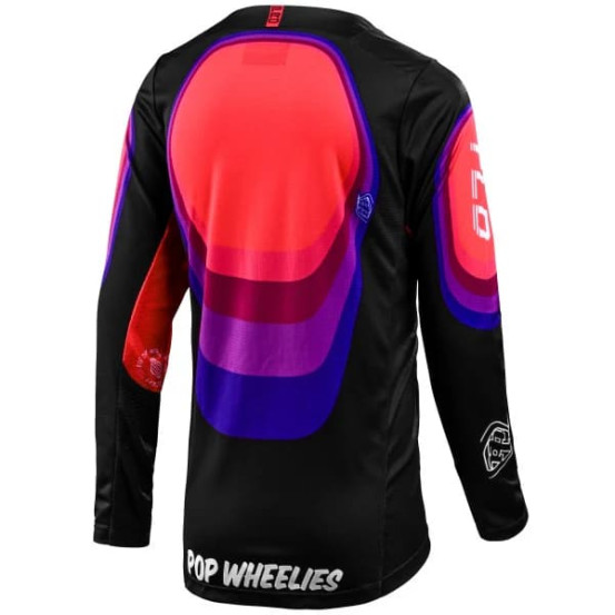 Maillot cross enfant Troy Lee Designs GP Pro Reverb - Noir Glo Rouge