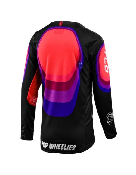 Maillot cross enfant Troy Lee Designs GP Pro Reverb - Noir Glo Rouge